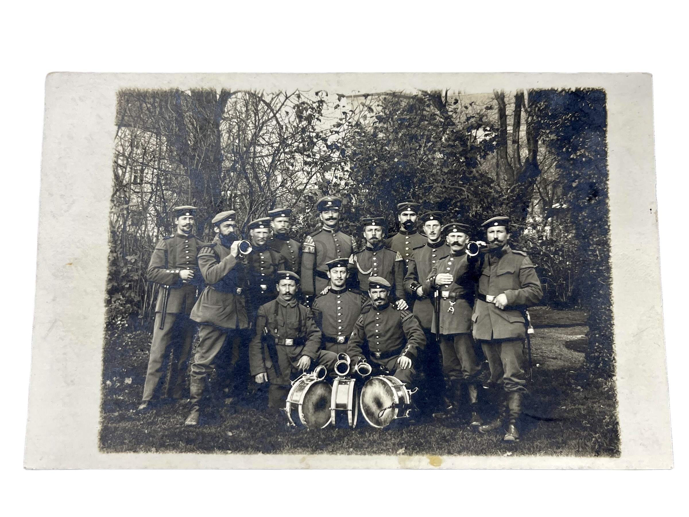 Feld Postkarte 1914 18 Photo Militair Muzikanten