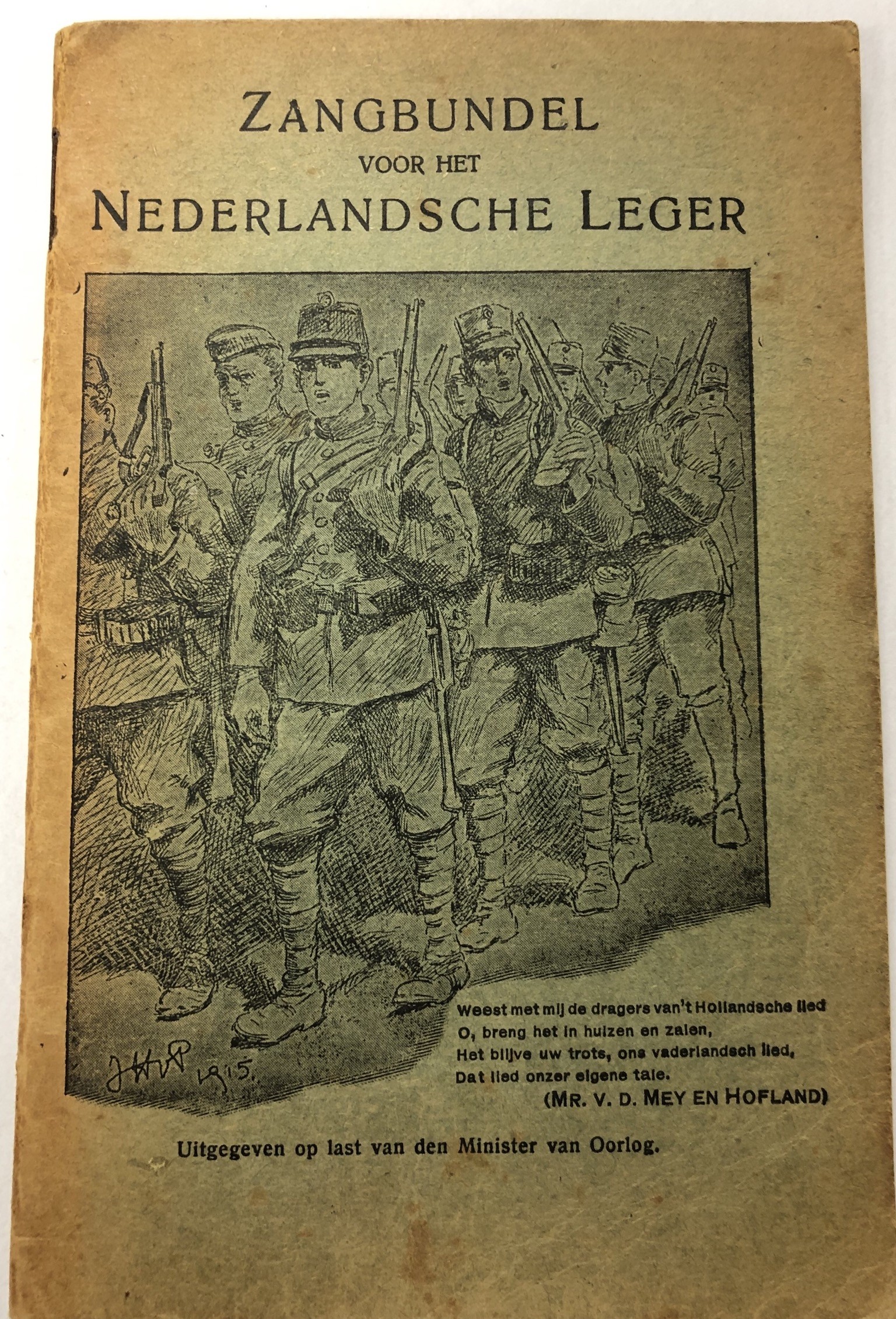 Zangbundel Van Het Nederlandsche Leger 1940 Adj OO Tonis Ede Met Foto ...