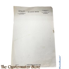Canadees briefpapier WW2 (Stationary Canadian Legion War Service)