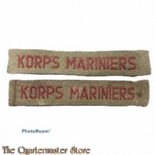 Straatnamen Korps Mariniers (kaki)