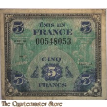 Invasion money 5 Francs 1944