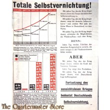 Flugblatt / Leaflet G.88, Totale Selbstvernichtung! (Total Self-destruction)