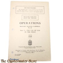 Pamphlet No 23 ,  Manual Operations use of Gas in the field ,  Canada 1940