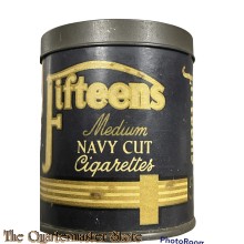 Tin cigarettes Fifteens Medium Navy cut WW2 era  (WW2 Periode Blik sigaretten Fifteens)