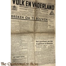 Krant NSB Volk en Vaderland 10e jrg no 33, 14 aug 1942