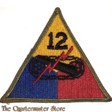 Mouwembleem 12e Armored Division (Sleevebadge 12th Armored Division)