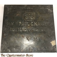 Koek of biscuit blik Paul C Kaiser Rotterdam 1938