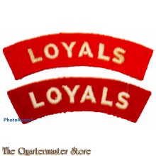 Shoulder  flashes Loyal Regiment (North Lancashire)