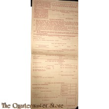 Aanvraagformulier voor een schoenenbon 1944