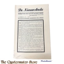 Krant de Nieuwsbode 2e jrg No 121 , 7 juli 1945 