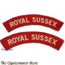 Shoulder flashes Royal Sussex (canvas)