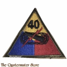 Mouwembleem 40th Armored Division (Sleevebadge 40th Armored Division)