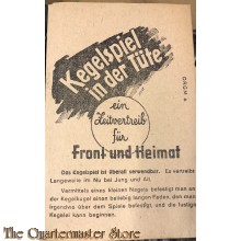 Kegelspiel in der Tüte WW2, ein Zeitvertreib für Front und Heimat (Paper bag for games Front or Home WW2)
