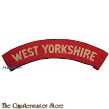 Shoulder flash West Yorkshire Regiment (canvas)