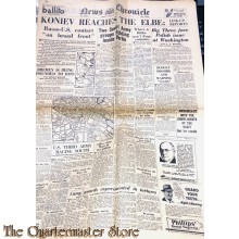 Newspaper, News Chronicle no 30.869 Tuesday april 24, 1945 