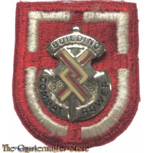 Beret flash 20th Engineers Brigade with crest