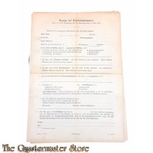 Anzeige fur Arbeitsbuch inhabers 1939