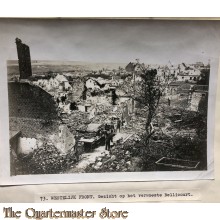Press photo , WW1 Western front,  remains of Bellicourt