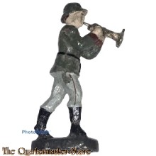 Wehrmacht trompet muzikant ELASTOLINl (German musician trumpet WW2)
