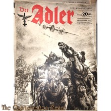 Zeitschrift Der Adler heft 25 ,9 dec  1941  (Magazine Der Adler No 25 9  dec 1941)