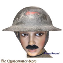 WWI Canadian Helmet M1915 with insignia of the  Machine gun Battery