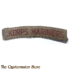 Straatnaam Korps Mariniers (kaki)