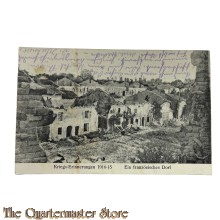Feld Postkarte 1914-18 Kriegserinnerungen 1914-15 Ein franzosisches Dorf