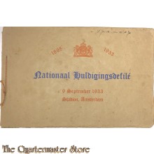 Boekje Nationaal Huldigingsdefile 1898 -  1933 9 sept 1933