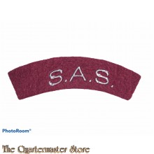 Shoulder title  S.A.S. Special Air Service  (arched)