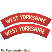 Shoulder flashes West Yorkshire Regiment (canvas)