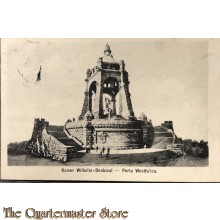 Postkarte Kaiser Wilhelm Denkmal, Porta Westfalica 1914