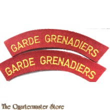 Straatnamen Garde Grenadiers (gebogen)