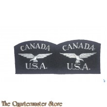 Original rare RAF CANADA USA badges Eagle squadron