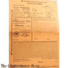 Steuerkarte Breslau 1935 (Tax form 1935)