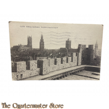 Carte Postal 1914-18 Gand Chateau de Comtes - La Plate , form du donjon 