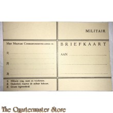 Briefkaart militair Landmacht 1940 