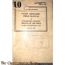 Manual FM 4-141 Coast Artillery Field Manual