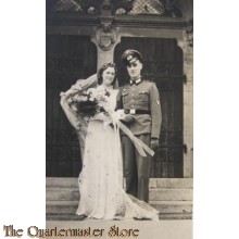 Photo (Mil. Postcard) EM Wedding/Heirat