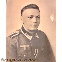 Large Studio photo Wehrmacht Uffz with added IC 2nd class ribbon