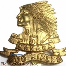 Cap badge 51st Soo Rifles Regiment Canadian Army 