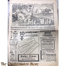 Feld und Walt, Landwirtschaftlicher Anzeiger fur ganz Deutschland 23-07-1926