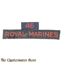 "Cash title" Shoulder flash no 46 Royal Marines