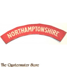 Shoulder flash Northamptonshire Regiment (canvas)