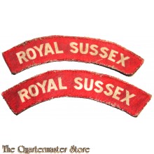 Shoulder flashes Royal Sussex Regiment (canvas)