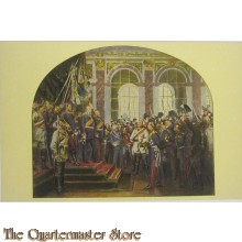 Postkarte 1914 Kaiser Proklamation ze Versailles 1871