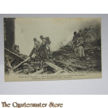 Carte Postale Front de la Somme, Prise de Cantigny par le troupes Americanes soutenues par le chars d'assault Francais