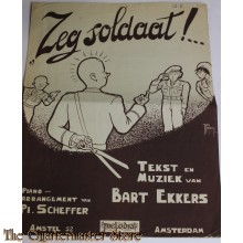 Zeg soldaat!  muziekblad rond 1945-50