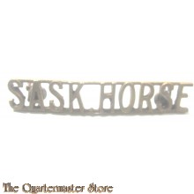 Shoulder title brass 16th/22nd Saskatchewan Horse