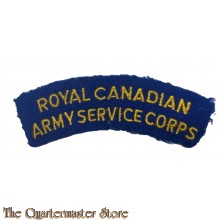 Shoulder title Rroyal Canadian Army Service Corps (RCASC) WW2