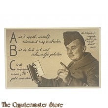 Prent briefkaart mobilisatie 1939 ABC